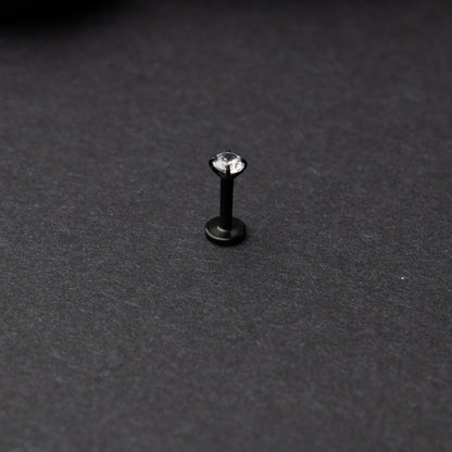 Black Jewelled Flat Back Bar